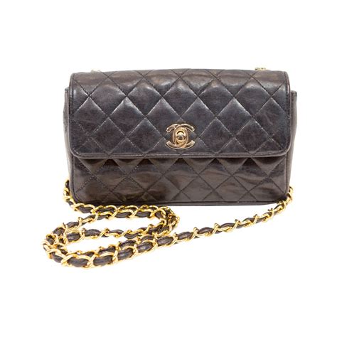 chanel black crossbody bag price|Chanel black quilted crossbody bag.